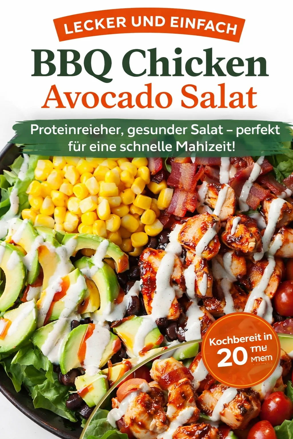 Genießen Sie den BBQ Ranch Cobb Salad – Ein Fest für die Sinne Genießen Sie den BBQ Ranch Cobb Salad – Ein Fest für die Sinne - Entdecken Sie den BBQ Ranch Cobb Salad, der rauchige Aromen mit cremigem Ranch-Dressing vereint. Dieser köstliche Salat ist ideal für jede Gelegenheit und begeistert mit seiner Vielfalt an Texturen und Geschmäckern. Perfekt als Beilage oder leichte Hauptspeise – probieren Sie es jetzt aus! Teilen Sie Ihre Kreationen mit #BBQRanchCobbSalad #Salatliebe #LeckereRezepte.