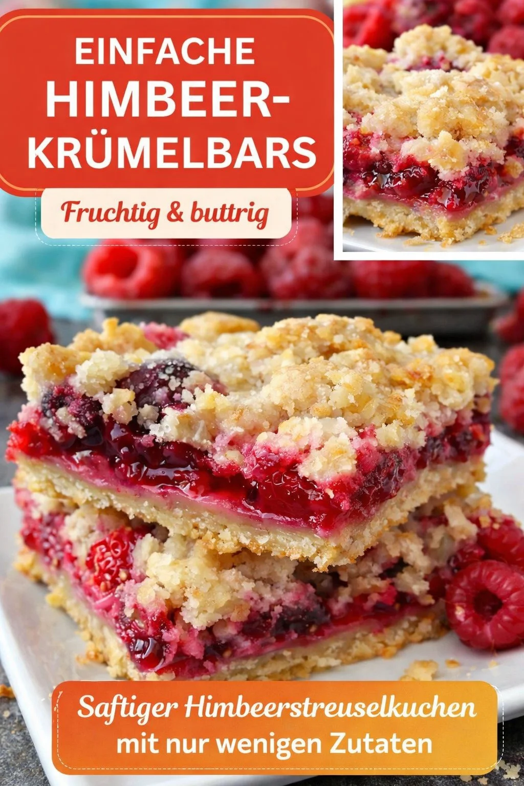 Himbeer Streuselkuchen Schnitten – Der perfekte Genuss für sonnige Nachmittage - Verwöhne dich mit diesen saftigen Himbeer Streuselkuchen Schnitten, perfekt für einen entspannten Nachmittag im Garten. Mit nur wenigen Zutaten zauberst du ein köstliches Stück Kuchen, das deine Sinne verführt. Lass die Aromen von Himbeeren und Streuseln auf deiner Zunge zergehen und teile das Rezept mit Freunden! Probiere es aus und genieße den unvergleichlichen Geschmack! #HimbeerKuchen #Streuselkuchen #Kuchenliebe