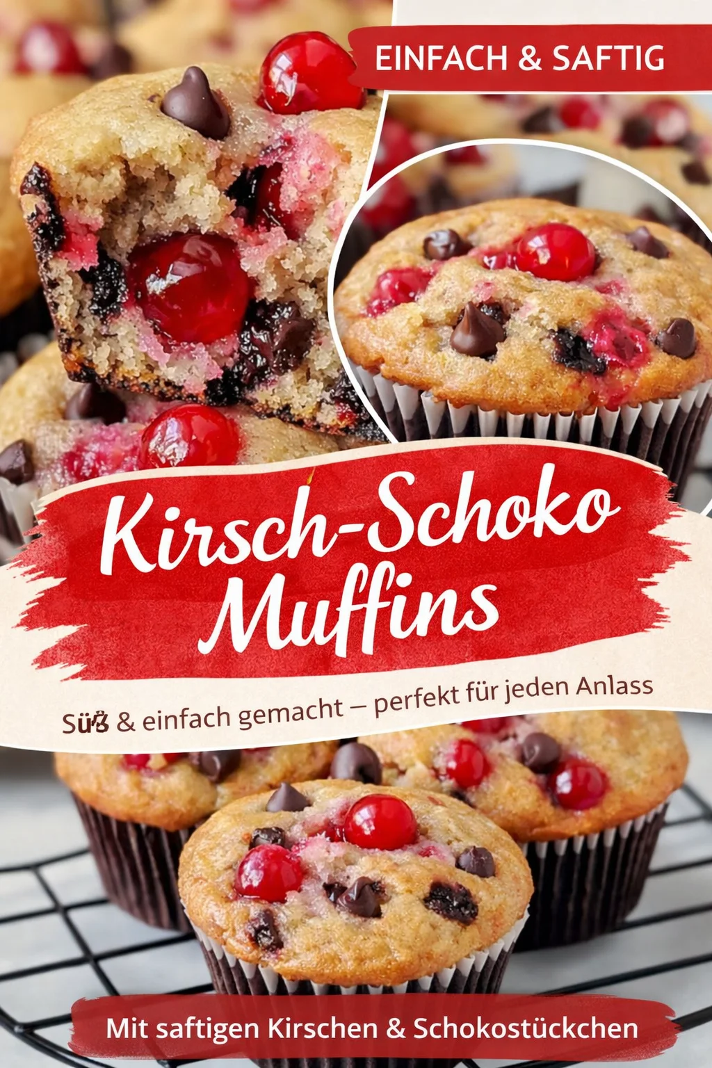 Himmlische Kirsch Schoko Muffins für jeden Anlass genießen Himmlische Kirsch Schoko Muffins für jeden Anlass genießen - Diese saftigen Kirsch Schoko Muffins sind die perfekte süße Versuchung, egal ob als Snack, zum Kaffee oder beim Brunch! Lass dich von der köstlichen Kombination aus zartem Teig und fruchtigen Kirschen verführen. Bereite sie noch heute zu und verwöhne deine Liebsten! Hol dir das Rezept und starte dein Backabenteuer. #Muffins #Backen #Süßspeisen