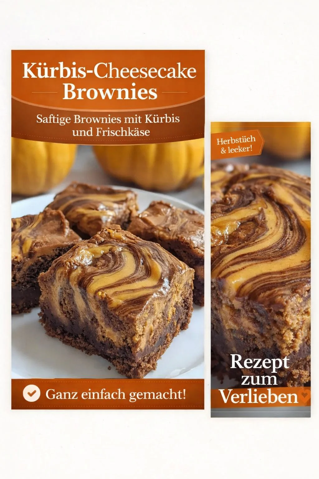 Kürbis Cheesecake Brownies: Der perfekte Genuss für den Herbst Kürbis Cheesecake Brownies: Der perfekte Genuss für den Herbst - Lust auf ein unwiderstehliches Dessert, das den Herbst perfekt einfängt? Diese Kürbis Cheesecake Brownies vereinen saftige Schokoladenbrownies mit cremigem Käsekuchen. Ideal für gemütliche Nachmittage oder als süßer Abschluss eines herbstlichen Dinners. Lass dir dieses Rezept nicht entgehen! Probiere es jetzt aus! #Kürbisrezepte #Herbstgenuss #Desserts