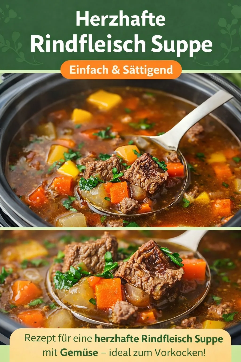 Köstliche Gemüsesuppe mit Rindfleisch im Schnellkochtopf zubereiten Köstliche Gemüsesuppe mit Rindfleisch im Schnellkochtopf zubereiten - Entdecke das perfekte Rezept für eine herzhafte Gemüsesuppe mit Rindfleisch, die Leib und Seele wärmt. Schnell und einfach zubereitet im Schnellkochtopf! Diese Suppe ist reich an Nährstoffen und sorgt für behagliche Momente. Probiere es aus und finde heraus, wie schmackhaft und nahrhaft eine warme Suppe sein kann. Teile deine Ergebnisse mit uns! #Gemüsesuppe #Rindfleisch #SchnelleRezepte