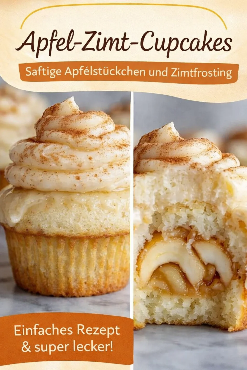 Saftige Apfel Zimt Käsekuchen Cupcakes für deine nächste Feier - Entdecke das perfekte Rezept für saftige Apfel Zimt Käsekuchen Cupcakes – die unwiderstehliche Mischung aus herbstlichen Aromen und süßem Käsekuchen. Diese Cupcakes sind nicht nur einfach zuzubereiten, sondern auch ideal für jede Gelegenheit. Lass dir diesen Genuss nicht entgehen! Probiere sie aus und teile deine Ergebnisse! #Cupcakes #ApfelZimt #Backen
