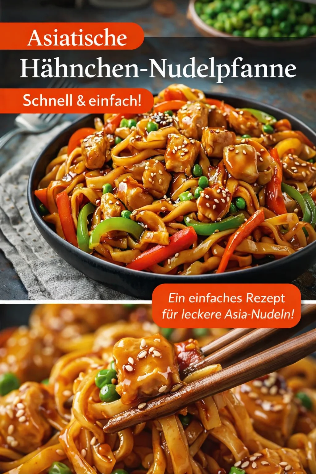 Schnelle Hähnchen Teriyaki Nudeln – Ein Muss für Koch-Fans! - Entdecke dieses köstliche Hähnchen Teriyaki Nudeln-Rezept, das in nur 30 Minuten zubereitet ist! Perfekt für geschäftige Tage, lässt es sich einfach anpassen und ist voller Geschmack. Verwöhne dich und deine Liebsten mit dieser herzhaften Mahlzeit. Klicke jetzt, um das Rezept zu sehen und dir eine kreative Kochinspiration zu holen! #HähnchenTeriyaki #SchnelleGerichte #LeckereRezepte