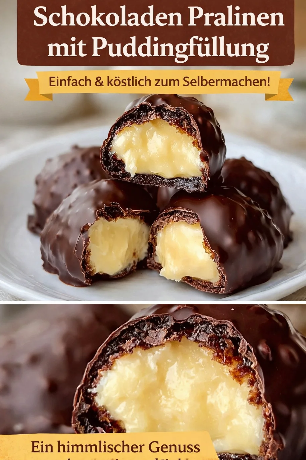 Schoko Windbeutel: Eine süße Köstlichkeit, die dein Herz erobert! - Entdecke das Rezept für unwiderstehliche Schoko Windbeutel! Diese fluffigen Brandteiggefüllten Leckerbissen mit cremigem Bananenpudding und schokoladiger Glasur sind das perfekte Dessert für jede Gelegenheit. Suchst du nach einem hinreißenden Genuss, der einfach zuzubereiten ist? Probiere es aus und teile deine Ergebnisse! #SchokoWindbeutel #Dessertliebe #Kochabenteuer