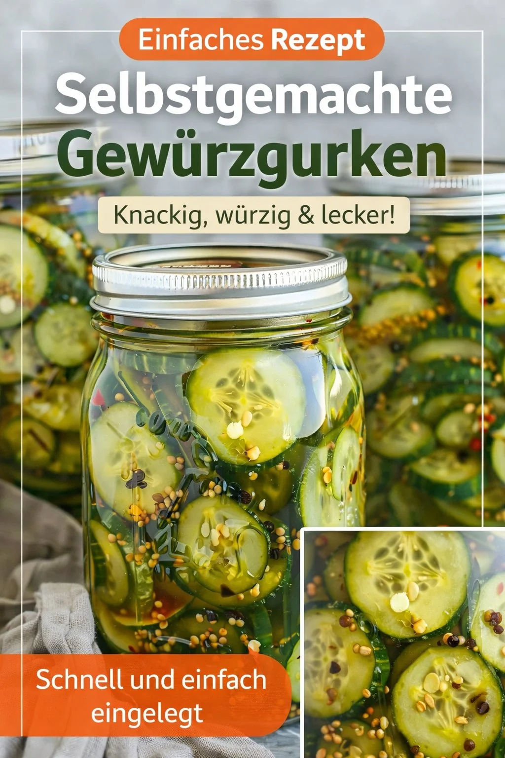 Selbstgemachte Kühlschrankgurken – Perfekt für deine nächsten Snacks! - Entdecke das Rezept für köstliche Kühlschrankgurken, die deine Burger und Sandwiches verfeinern. In nur wenigen einfachen Schritten wirst du selbstgemachte, süß-saure Gurken zaubern, die frisch im Kühlschrank auf dich warten. Ideal für den Sommer! Probiere es jetzt aus und genieße den Geschmack. #Kühlschrankgurken #Hausgemacht #Rezeptideen