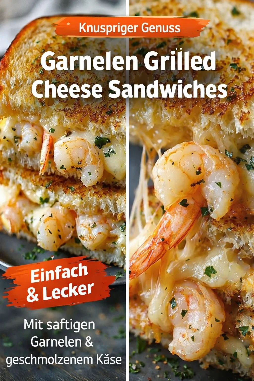 Unglaublicher Käse-Garnelen-Toast: Genuss für Feinschmecker! Unglaublicher Käse-Garnelen-Toast: Genuss für Feinschmecker! - Entdecke das Rezept für unseren köstlichen Käse-Garnelen-Toast! Die Kombination aus zart gebratenen Garnelen, schmelzendem Mozzarella und cheddariger Güte wird deine Geschmacksnerven verzaubern. Ideal als Snack oder Vorspeise, schnell und einfach zubereitet. Probiere es jetzt aus und verwöhne dich selbst! Teile deine Ergebnisse mit uns. #KäseGarnelenToast #LeckereRezepte #SnackZeit