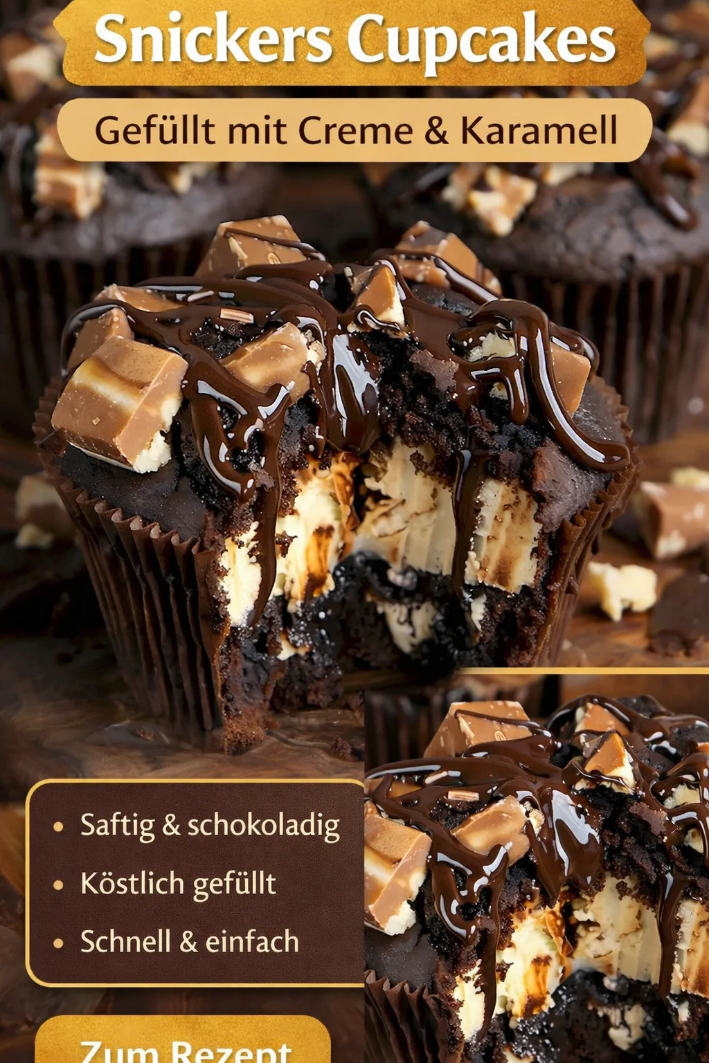 Unwiderstehliche Crunchy Schoko Karamell Frischkäse Muffins zum Verlieben Unwiderstehliche Crunchy Schoko Karamell Frischkäse Muffins zum Verlieben - Erlebe die Kombination aus saftigem Muffin, cremigem Frischkäse und knackigem Karamell! Diese Crunchy Schoko Karamell Frischkäse Muffins sind perfekt für jeden Anlass und werden deine Geschmacksknospen verwöhnen. Lass dir diese Geschmacksexplosion nicht entgehen! Probiere das Rezept heute aus und teile deine Ergebnisse! #MuffinRezept #Backen #Leckereien