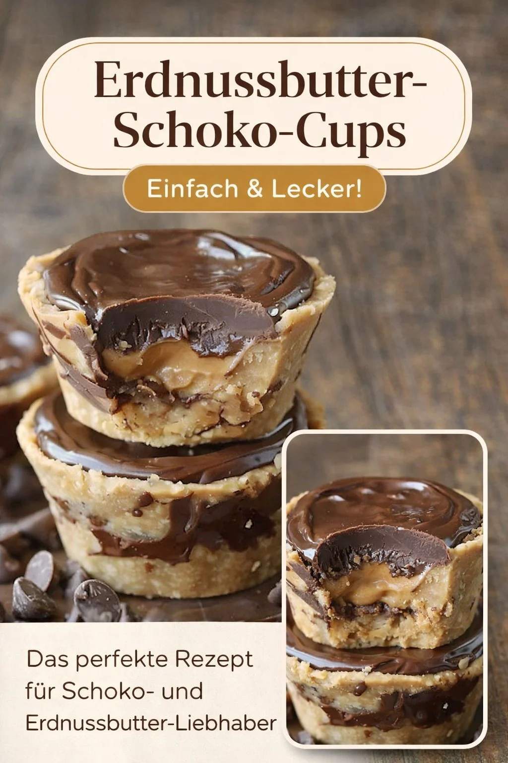 Unwiderstehliche Mini Schoko Erdnussbutter Törtchen für Naschkatzen - Hast du Lust auf eine süße Verführung? Diese Mini Schoko Erdnussbutter Törtchen sind der perfekte Genuss für jeden Anlass! Cremig, schokoladig und einfach unwiderstehlich! Probiere das Rezept und erfreue deine Freunde und Familie mit diesen kleinen Köstlichkeiten. Jetzt nachmachen und genießen! #Dessert #Backen #Erdnussbutter