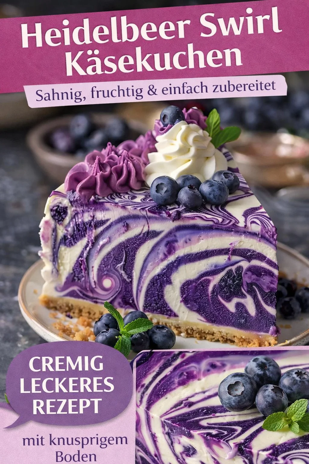 Verführerischer Blaubeer Käsekuchen mit weißer Schokolade Verführerischer Blaubeer Käsekuchen mit weißer Schokolade - Süße Versuchung gefällig? Entdecke unser unwiderstehliches Rezept für einen Blaubeer Käsekuchen, verfeinert mit zarter weißer Schokolade. Dieser Kuchen verbindet lecker-fruchtige Blaubeeren mit cremiger Käsefüllung und ist der perfekte Höhepunkt auf jeder Kaffeetafel. Hol dir jetzt das Rezept und beeindrucke deine Gäste! #BlaubeerKäsekuchen #Kuchen #Dessert
