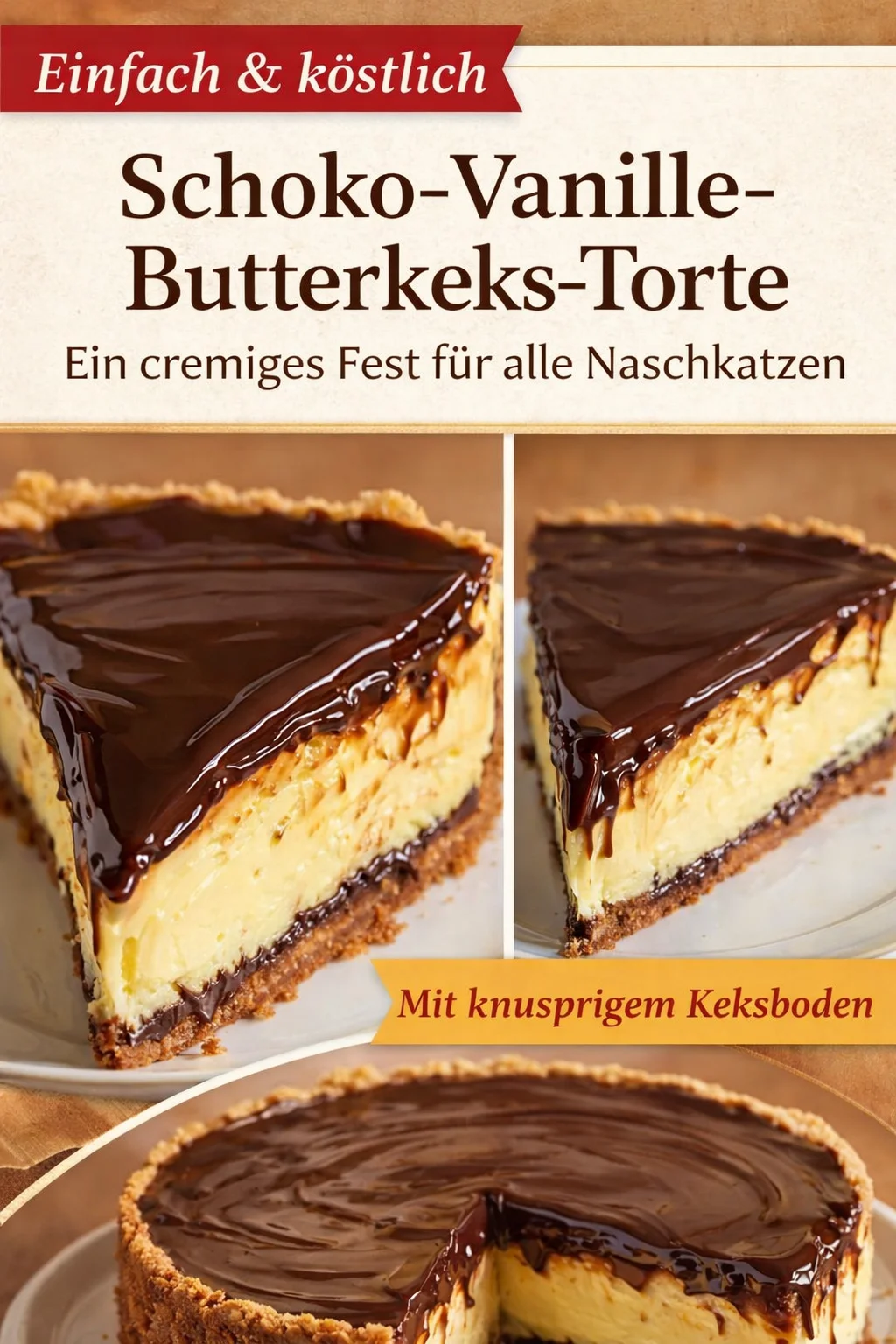 Verwöhnen Sie sich mit Boston Cream Pie Käsekuchen – ein himmlisches Dessert! Verwöhnen Sie sich mit Boston Cream Pie Käsekuchen – ein himmlisches Dessert! - Erleben Sie die köstliche Fusion von Käsekuchen und Boston Cream Pie! Dieser Boston Cream Pie Käsekuchen ist die perfekte Süßspeise für jeden Anlass. Mit einer samtigen Schokoladenschicht und einer cremigen Frischkäsefüllung wird er Ihre Gäste begeistern. Probieren Sie es aus und impressieren Sie Ihre Liebsten mit diesem Genuss! Jetzt Rezept sichern und sofort nachbacken! #Käsekuchen #Dessertliebe #Backen