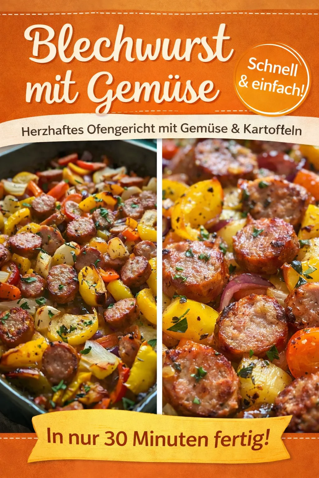 Wurst-Paprika-Blech: Schnelles Familienrezept für herzhafte Abende Wurst-Paprika-Blech: Schnelles Familienrezept für herzhafte Abende - Entdecken Sie das Wurst-Paprika-Blech, ein einfaches und schmackhaftes Gericht für die ganze Familie! In nur 30 Minuten zaubern Sie eine köstliche Mischung aus saftiger Wurst, bunten Paprika und zarten Kartoffeln. Ideal für stressige Abende, wenn der Hunger groß ist! Probieren Sie es aus und machen Sie das nächste Dinner unvergesslich. #Wurstgerichte #Familienessen #schnellerezepte