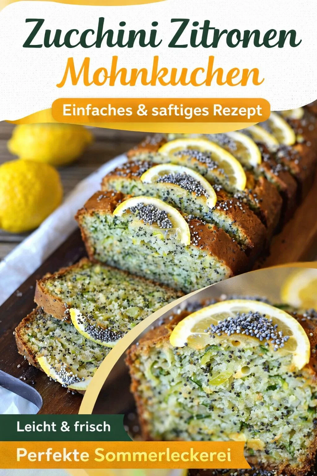 Zucchini Brot mit Zitrone und Mohn – Ein saftiges Frühstückserlebnis - Beginne deinen Tag mit einem köstlichen Zucchini Brot, das die frischen Aromen von Zitrone und Mohn vereint. Sofort zubereitet und perfekt für den Frühstückstisch! Genieße die saftige Konsistenz und die süß-säuerliche Glasur. Probiere dieses Rezept aus, das deine Sinne belebt. Hol dir das Rezept jetzt und überrasche deine Familie! #ZucchiniBrot #FrühstückRezept #Backen