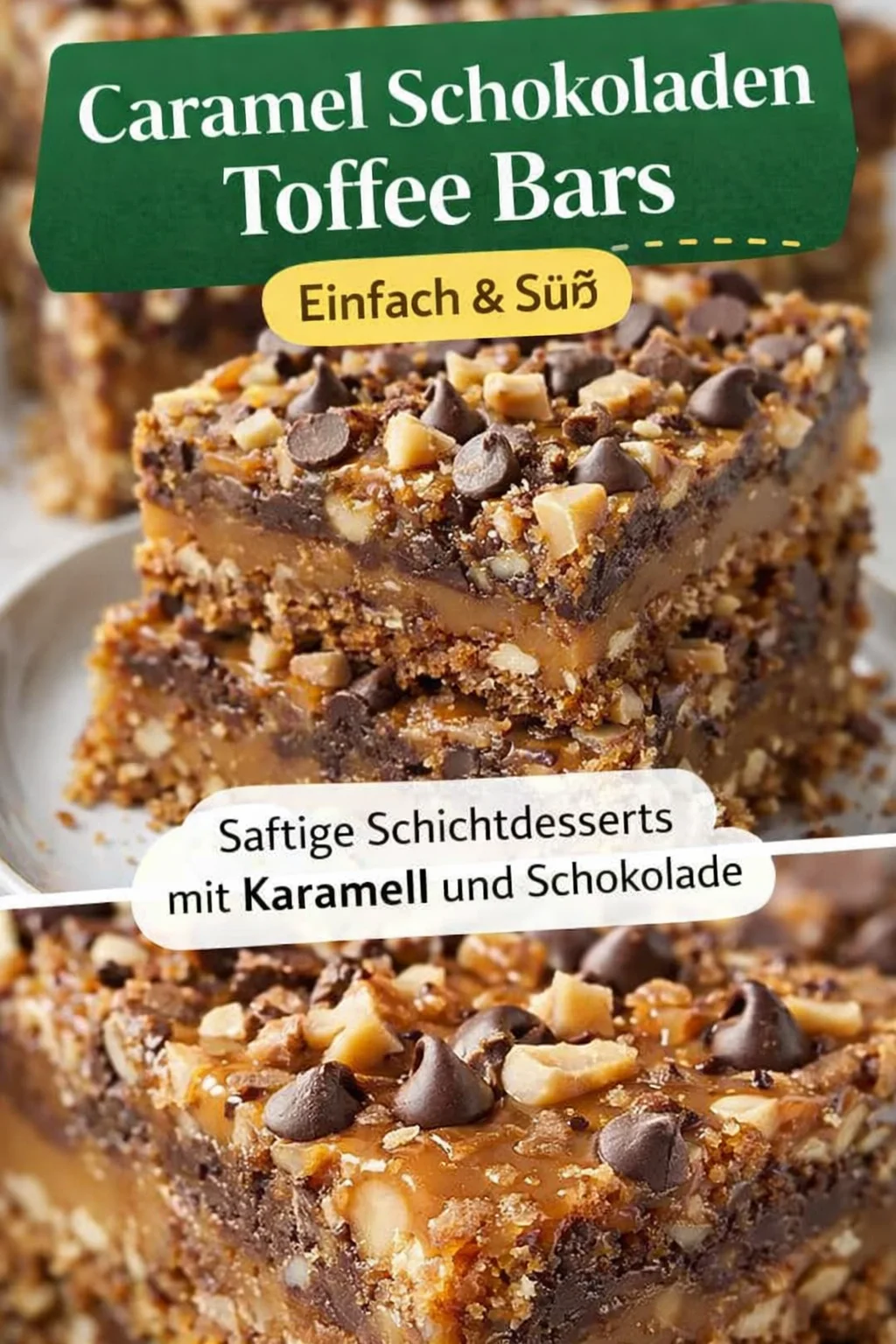 Überrasche deine Gäste mit einfach köstlichen Schoko Toffee Schnitten Überrasche deine Gäste mit einfach köstlichen Schoko Toffee Schnitten - Suchst du nach einem schnellen, aber beeindruckenden Dessert? Probiere dieses unkomplizierte Rezept für Schoko Toffee Schnitten! Perfekt für Feste oder einfach als süßer Snack. Die Kombination aus Schokolade und Toffee wird deine Sinne verwöhnen. Lass dir diese köstliche Nascherei nicht entgehen! Klicke hier für das vollständige Rezept! #Dessert #Süßspeisen #Backen