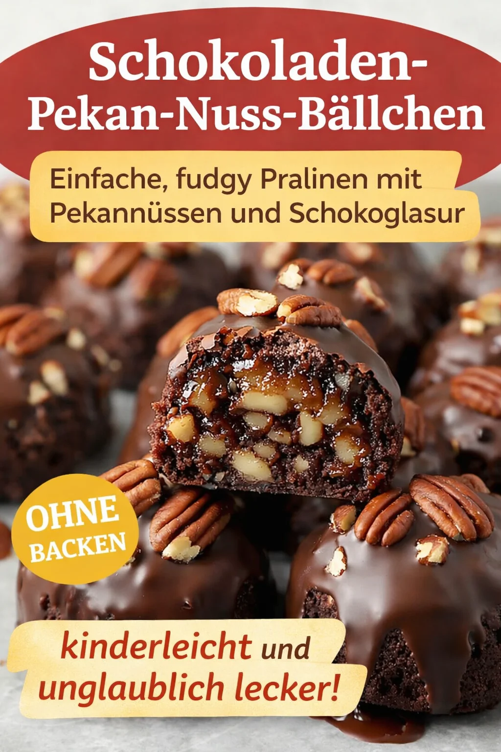 Brownie Bombs – Die unwiderstehlichen Süßigkeiten für Naschkatzen! - Hast du Lust auf etwas Süßes und Besonderes? Lass dich von diesen Brownie Bombs überraschen! Diese kleinen, schokoladigen Köstlichkeiten überraschen mit einer Pecan-Füllung und sind perfekt für jedes Süßigkeiten-Dekor. Probiere sie selbst aus und verwöhne deine Gäste! Dieseleckeren Snacks sind ein Muss für jede Feier. Klicke auf den Pin, um das Rezept zu entdecken! #BrownieBombs #LeckereRezepte #Süßspeisen
