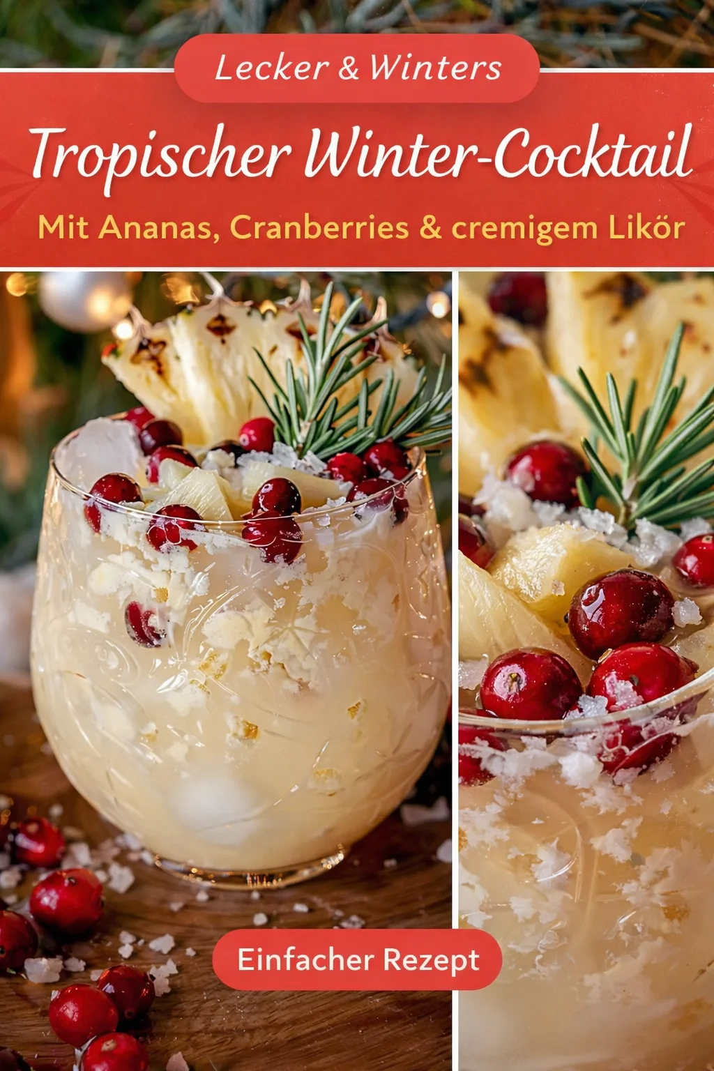 Der perfekte Weihnachtspunsch für gemütliche Feiertage Der perfekte Weihnachtspunsch für gemütliche Feiertage - Suchst du nach einem festlichen, cremigen Getränk für die Feiertage? Dieser Weihnachts-Punsch ist nicht nur unglaublich lecker, sondern auch super einfach zuzubereiten! Mit Ananassaft, Cranberrysaft und Kokosmilch wird er zum Highlight deiner Feier. Probiere es aus und verwöhne deine Freunde mit diesem köstlichen Getränk! ???? Lasst uns die Feiertage zusammen genießen! #Weihnachtspunsch #FestlicheGetränke #LeckereRezepte