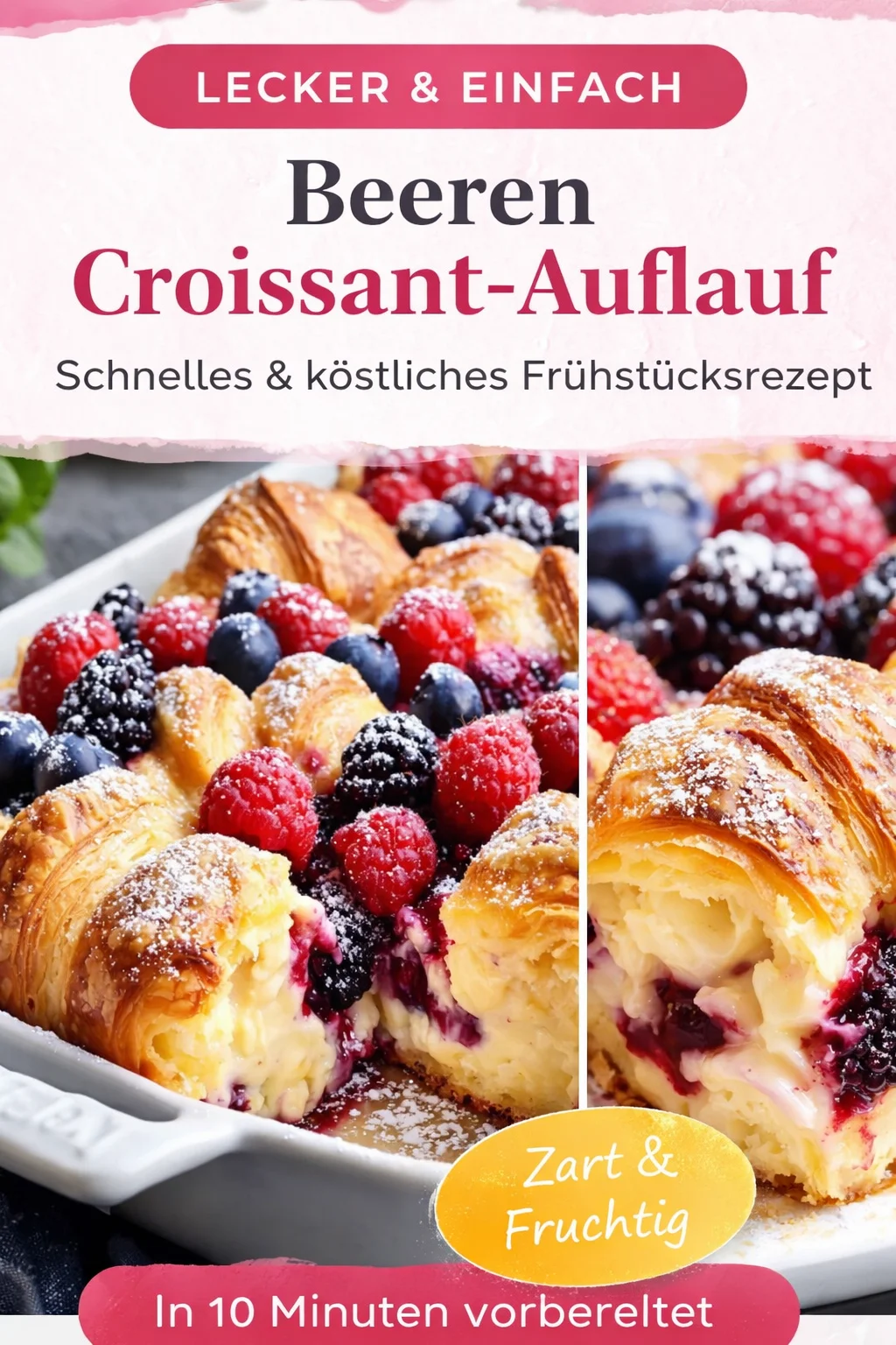 Genialer Croissant Auflauf - Ein gemütliches Highlight für jeden Anlass - Lust auf ein lecker gemütliches Gericht, das begeistert? Probiere diesen köstlichen Croissant Auflauf! Mit knusprigen Croissants, frischen Beeren und einem cremigen Guss wirst du und deine Gäste begeistert sein. Perfekt für ein Frühstück oder als süßer Snack! Lass dir dieses Rezept nicht entgehen! ???? #CroissantAuflauf #LeckereRezepte #Süßspeisen