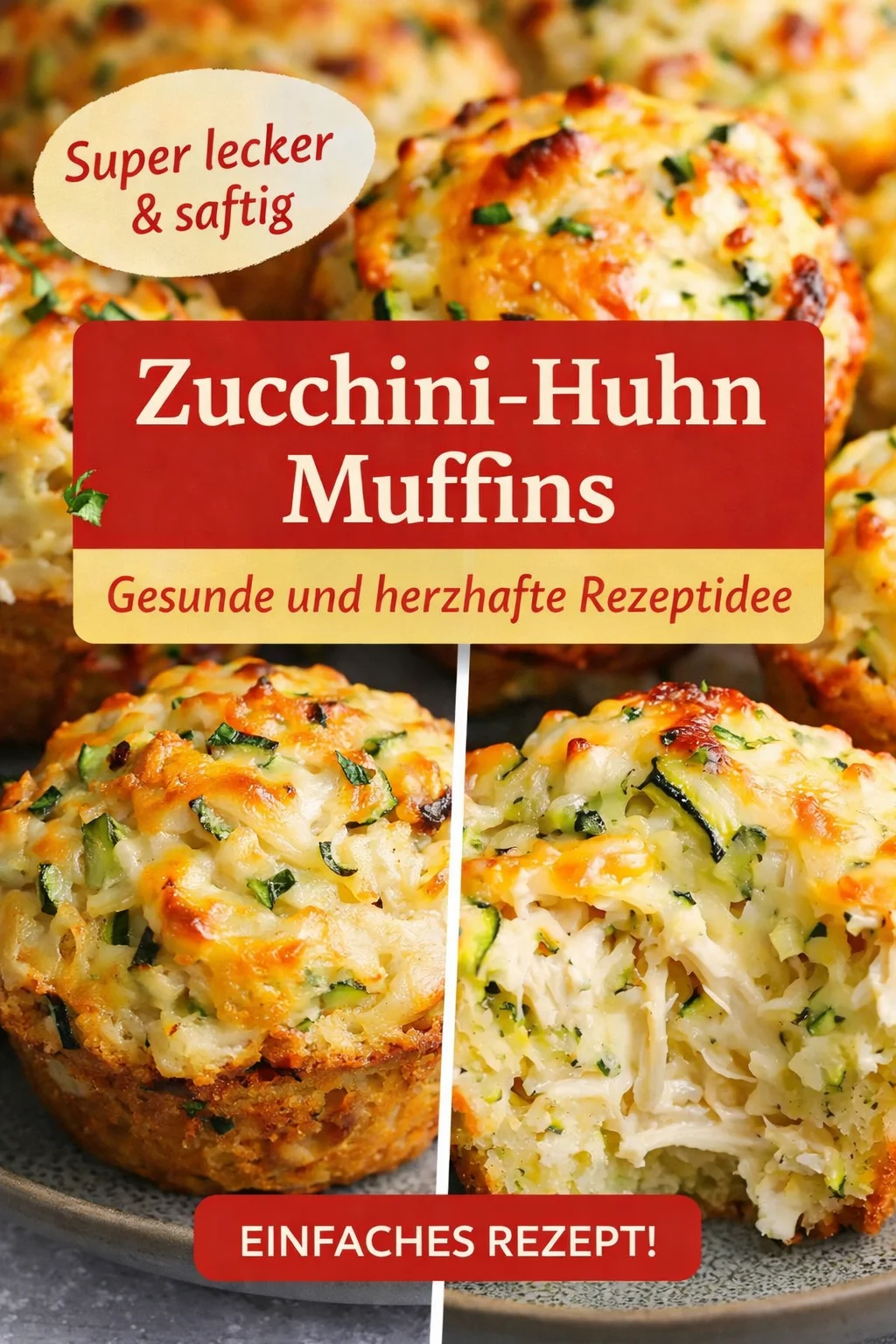 Herzhafte Hähnchen Zucchini Käse Muffins für deinen Snack! - Entdecke diese köstlichen herzhaften Muffins mit Hähnchen, Zucchini und Käse. Perfekt als Snack oder kleine Mahlzeit! Sie sind einfach zuzubereiten und bieten eine tolle Möglichkeit, schnell etwas Leckeres zu genießen. Bereite sie für dein nächstes Treffen oder einfach für zu Hause vor. Probiere sie jetzt aus und beeindrucke deine Familie! #herzhafteMuffins #Fingerfood #schnellesEssen