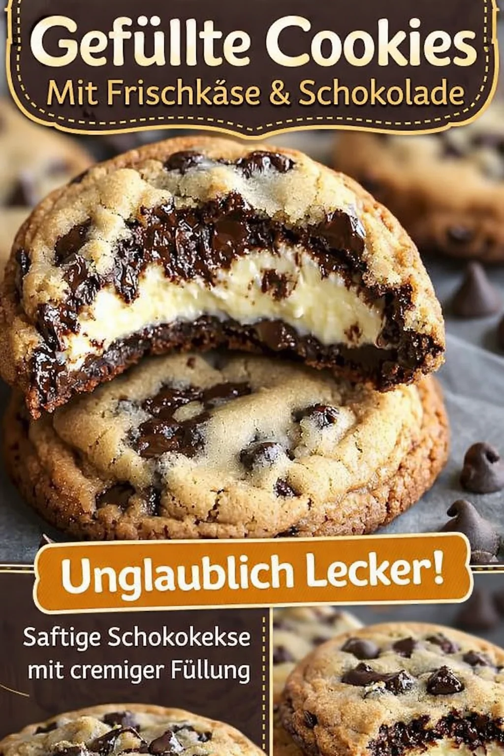 Käsekuchen Kekse: Süßes Vergnügen in jedem Biss! - Hast du manchmal Lust auf etwas Süßes, kannst dich aber nicht entscheiden? Diese Käsekuchen Kekse kombinieren das Beste aus beiden Welten: cremigen Frischkäse und schokoladige Einheiten! Ideal für süße Gelüste und einfach zuzubereiten. Probiere sie jetzt aus und beeindrucken deine Freunde und Familie! Tagge deine Kreationen mit #KäsekuchenKekse #Backen #LeckereRezepte.
