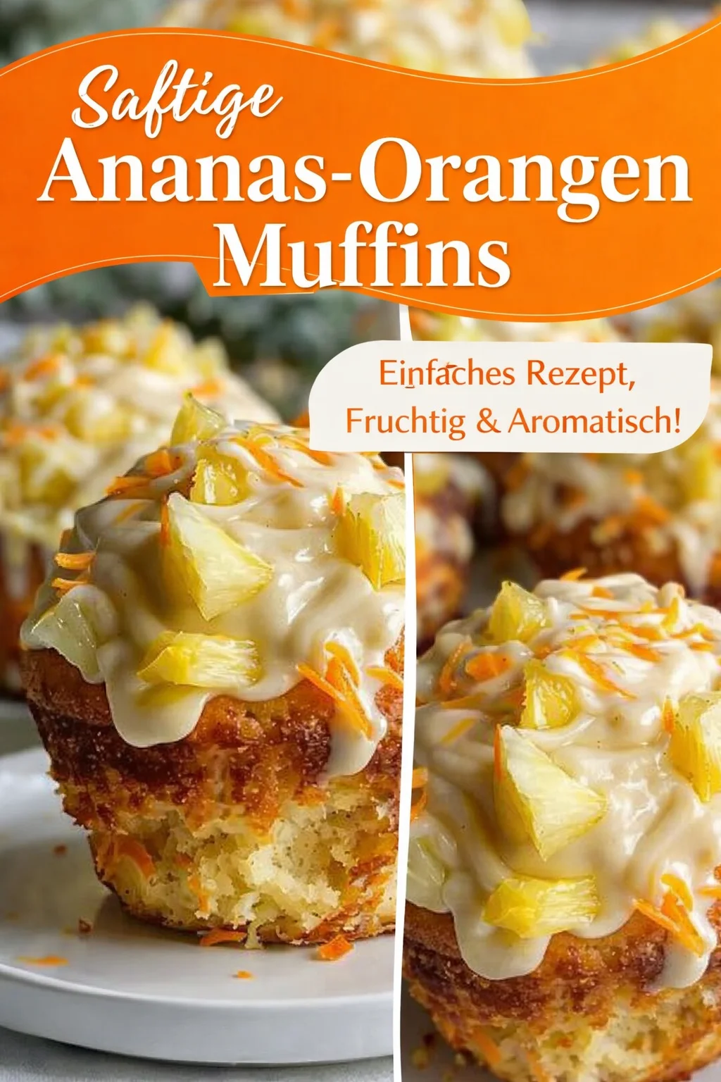 Leckere Ananas Muffins mit Karotten – Einfach und Kreativ Backen! - Lust auf eine süße Verführung, die wie Urlaub schmeckt? Diese Ananas Muffins mit Karotten sind der perfekte Genuss für jede Gelegenheit! Sie sind einfach zuzubereiten und lassen sich wunderbar variieren. Perfekt zum Frühstück, als Snack oder Dessert. Probiere dieses Rezept aus und hauch deinem Nachmittagskaffee neues Leben ein! Verpass nicht die Chance, das Rezept zu entdecken! #Muffins #Backen #Süßspeisen