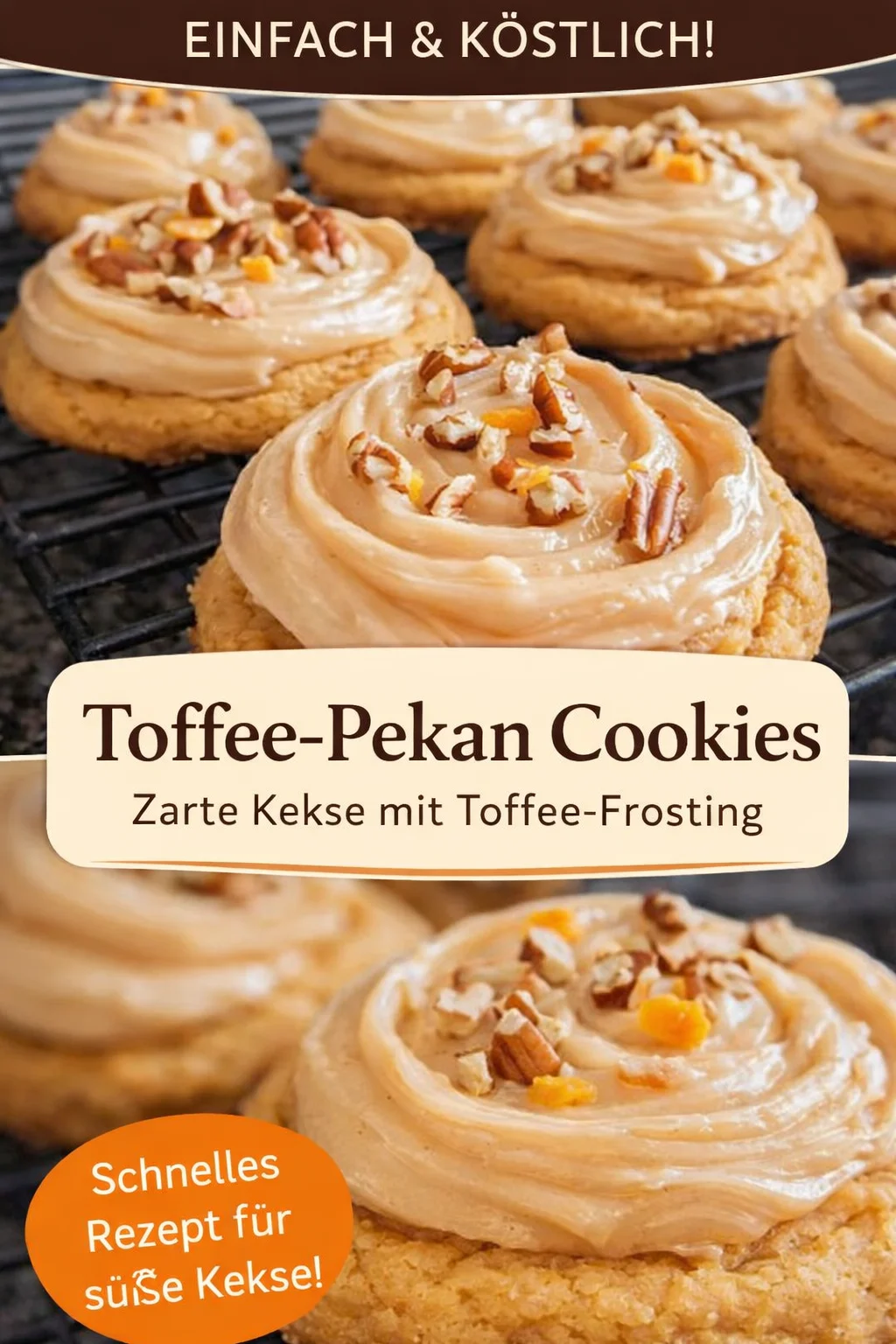 Leckere Süßkartoffel Kekse: Ein neuer Genuss für Keks-Fans! - Bist du bereit für ein unvergessliches Geschmackserlebnis? Probiere mein Rezept für süße und würzige Süßkartoffel Kekse. Diese zarten Kekse vereinen den einzigartigen Geschmack von Süßkartoffeln mit köstlichen Gewürzen. Perfekt für jede Gelegenheit! Lass dich von der Kombination aus cremiger Glasur und knackigen Pekannüssen überzeugen. Jetzt nachbacken und deine Liebsten begeistern! #Kekse #Süßkartoffeln #Backen