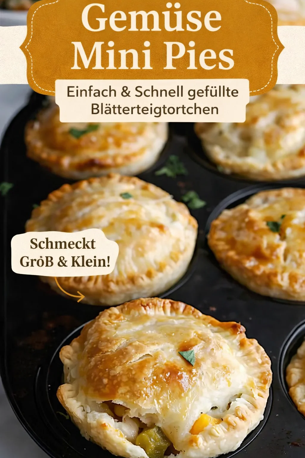 Mini Hähnchen Pastete: Köstliches Soulfood aus der Muffinform - Hast du Lust auf eine herzhafte Portion Soulfood, die einfach zuzubereiten ist? Probiere diese Mini Hähnchen Pasteten aus der Muffinform! Sie sind nicht nur lecker, sondern auch perfekt für jede Gelegenheit. Lass dir dieses Rezept nicht entgehen und koche selbst! Teile deine Ergebnisse mit uns! #HähnchenPastete #Soulfood #EinfachKochen