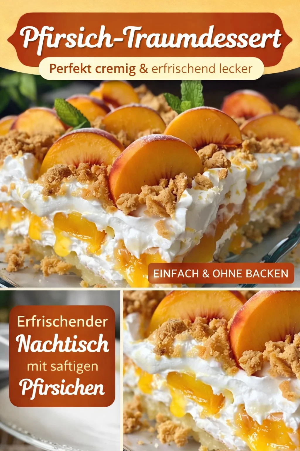 Saftiger Pfirsich Lochkuchen: Einfaches Rezept für den Sommer Genuss - Bist du bereit für etwas Süßes? Dieses Pfirsich Lochkuchen Rezept verbindet saftige Pfirsiche und cremige Sahne in einem luftigen Kuchen, der einfach unwiderstehlich ist! Perfekt für jede Sommerfeier. Lass dich von diesem einfach zuzubereitenden Rezept begeistern und teile es mit Freunden! Probiere es aus und erlebe, wie die Aromen harmonieren. #PfirsichKuchen #Süßspeisen #BackenFürFreunde