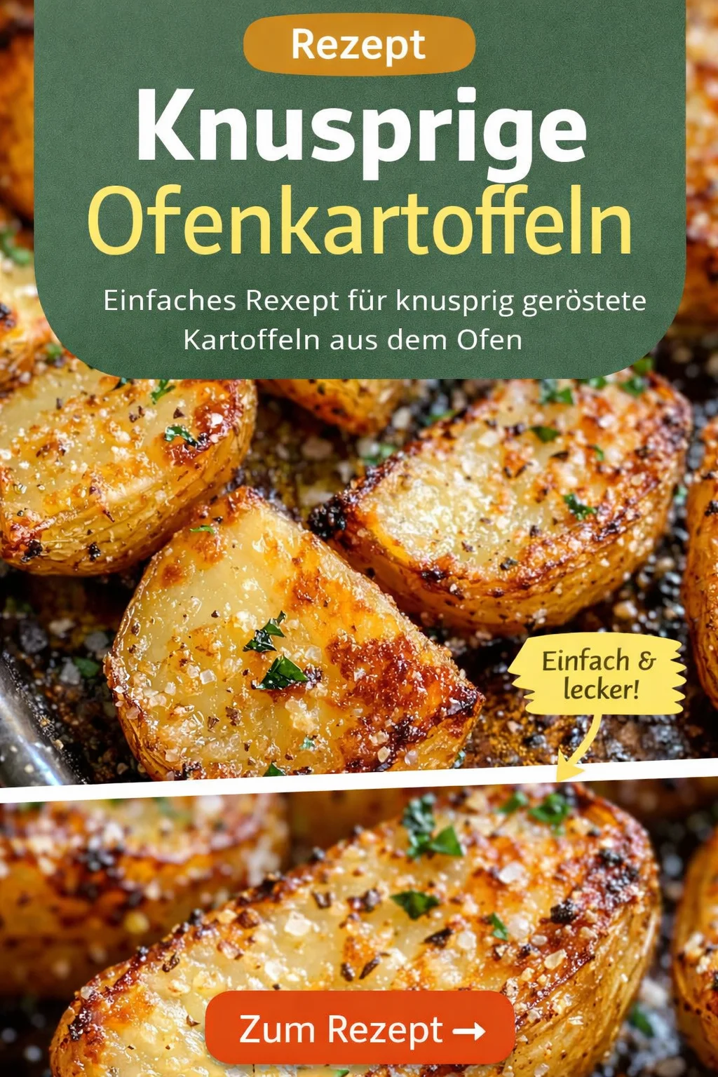 Schnelle und köstliche Ofenkartoffeln mit Knoblauch und Parmesan Schnelle und köstliche Ofenkartoffeln mit Knoblauch und Parmesan - Lust auf ein herzhaftes Gericht, das schnell und einfach zubereitet ist? Probier unsere Ofenkartoffeln mit Knoblauch und Parmesan! Sie sind außen schön knusprig und innen weich, perfekt als Beilage oder Snack. Warte nicht länger und gönn dir diesen Genuss! #Ofenkartoffeln #einfachkochen #leckereRezepte