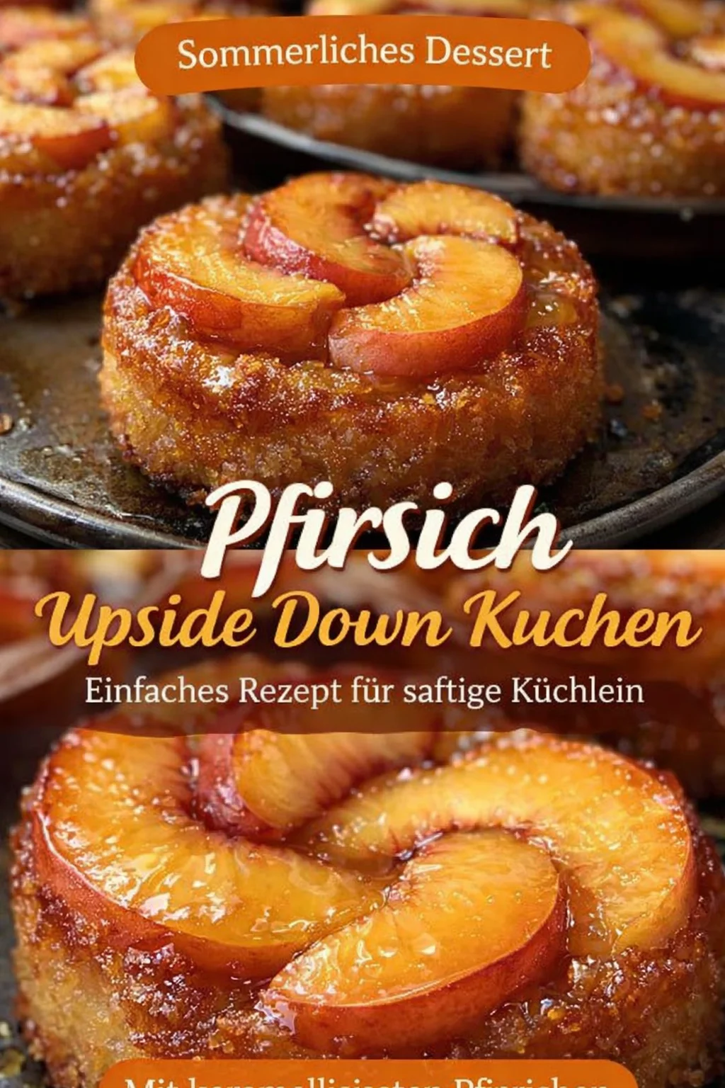 Schnelle und saftige Pfirsich Küchlein für süße Gelüste - Hast du auch Lust auf ein einfaches und köstliches Dessert? Diese Pfirsich Küchlein sind super schnell zubereitet und verzaubern mit saftigen Pfirsichen und fluffigem Teig. Perfekt für jeden Anlass! Probiere jetzt das Rezept und genieße den süßen Genuss. #PfirsichKüchlein #DessertRezept #Süßspeisen