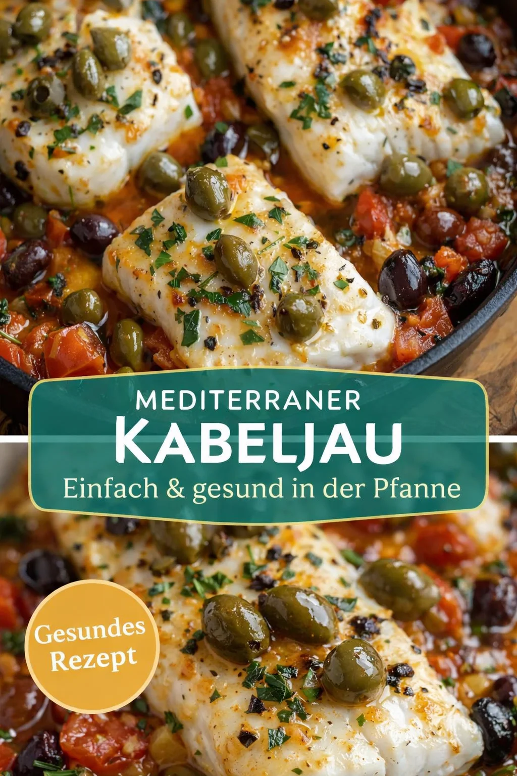 Schnelles Kabeljau Provençal: Einfache und leckere Fischgericht für jeden Tag - Lust auf ein einfaches und schnelles Gericht? Kabeljau Provençal ist die perfekte Wahl! In nur wenigen Minuten zauberst du diesen köstlichen Klassiker mit frischen Tomaten, Oliven und Kräutern. Ideal für ein schnelles Abendessen, das alle begeistert. Probier es gleich aus und bring mediterrane Aromen auf deinen Tisch! #Kabeljau #SchnelleRezepte #Fischgerichte