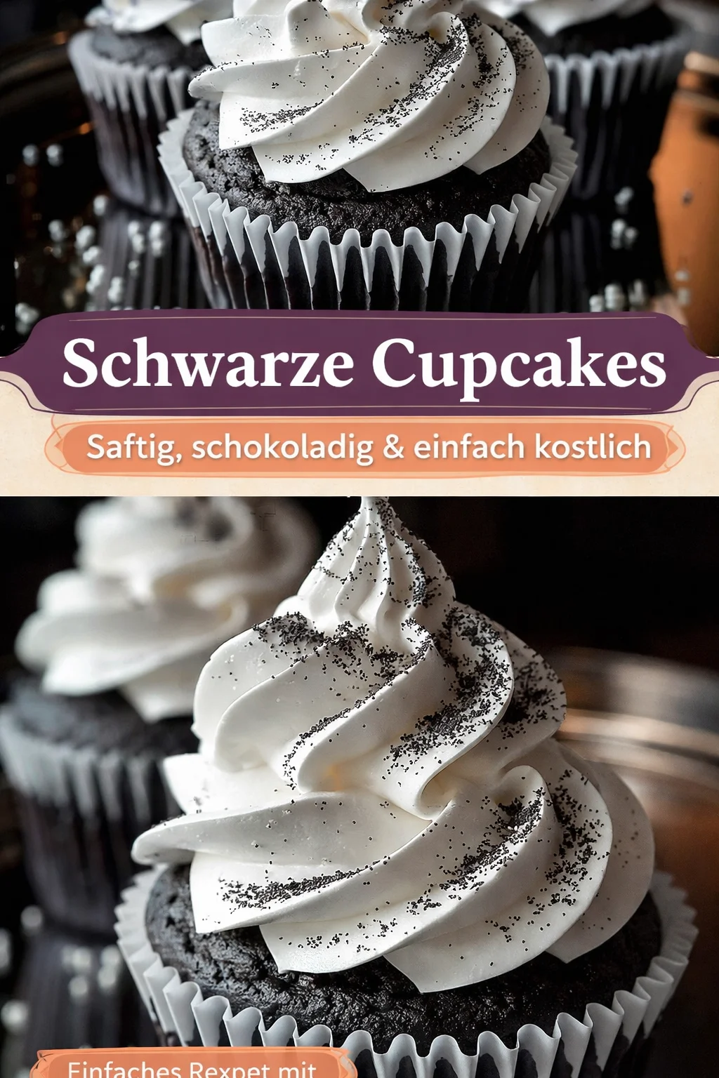 Unwiderstehliche Schoko Cupcakes mit fluffigem Marshmallow Topping - Lust auf eine süße Versuchung, die nach mehr verlangt? Diese Schoko Cupcakes mit einem himmlisch fluffigen Marshmallow Topping sind genau das Richtige für dich! Perfekt für jedes Dessert oder jeden besonderen Anlass. Probiere das einfache Rezept aus und verwöhne dich und deine Liebsten mit diesem schokoladigen Genuss! Teile dein Ergebnis mit uns! #Cupcakes #Schokolade #Backen