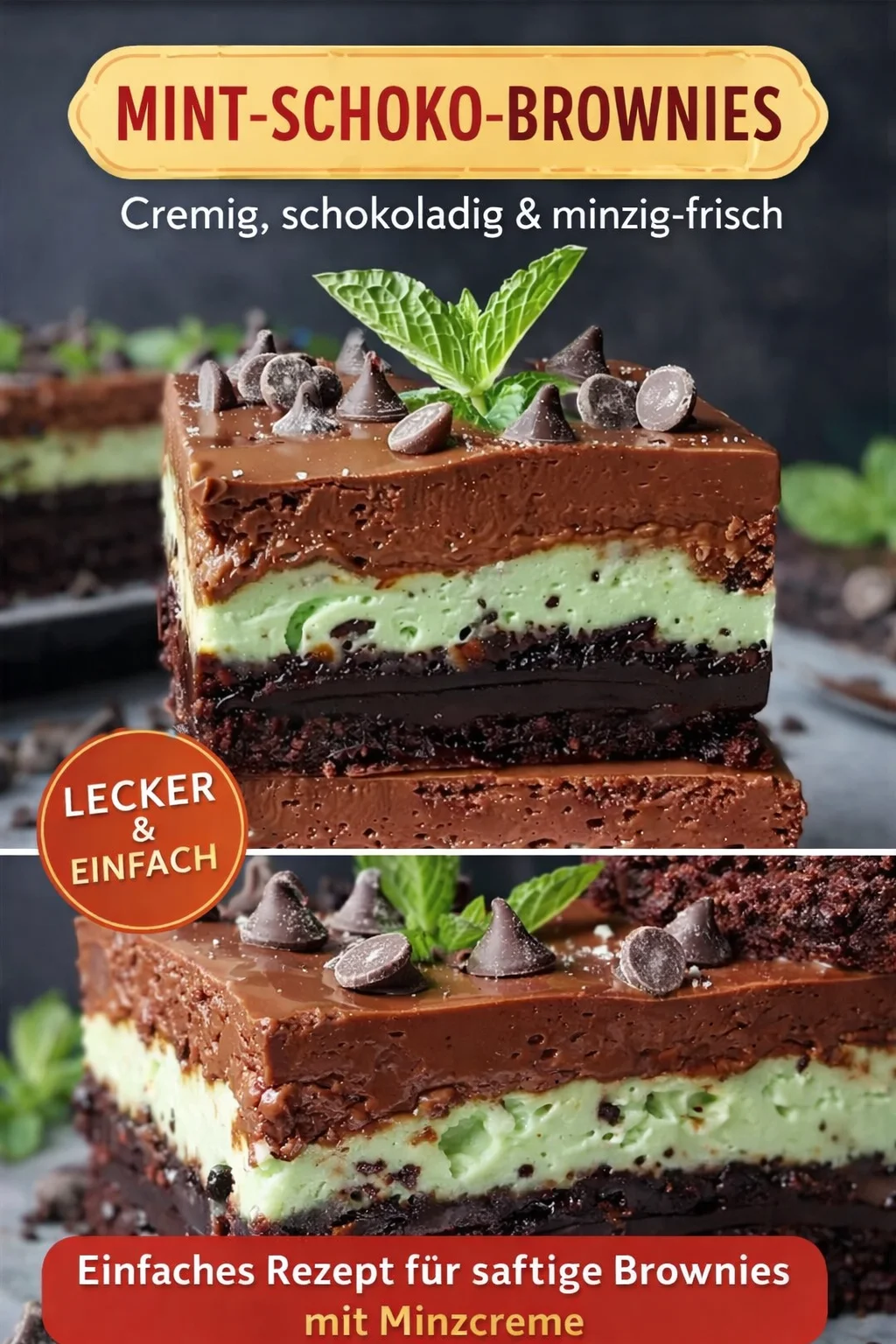 Unwiderstehliche Schoko Minz Brownies für Naschkatzen Unwiderstehliche Schoko Minz Brownies für Naschkatzen - Entdecke das Rezept für himmlische Schoko Minz Brownies! Diese perfekt cremigen und schokoladigen Leckerbissen sind der Traum für alle Schokoladen- und Minzliebhaber. Mit einer köstlichen Frischkäse-Minztopping und einer Schicht geschmolzener Schokolade sind diese Brownies ideal für jede Gelegenheit. Probiere sie jetzt aus und lasse dich verwöhnen! #Brownies #Schokolade #Backen