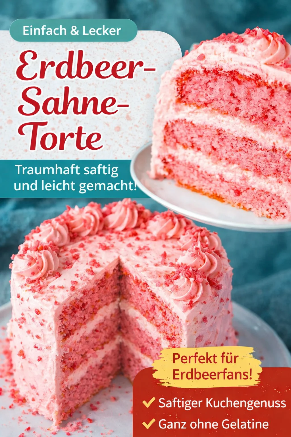 Unwiderstehliches Erdbeerkuchen Rezept – Fruchtig & Saftig! - Lust auf einen himmlischen Erdbeerkuchen? Dieses Rezept ist einfach nachzumachen und sorgt für strahlende Gesichter. Mit saftigem Teig und intensivem Erdbeergeschmack ist dieser Kuchen ein Muss für jede Kaffeetafel. Lass dich inspirieren und bringe frische Erdbeeren auf den Tisch! Probiere es jetzt aus! #Erdbeerkuchen #KuchenRezept #Backen