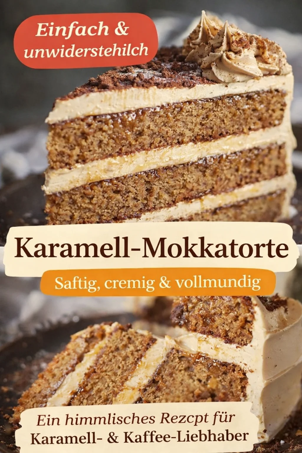 Verwöhne deinen Gaumen mit dem himmlischen Karamellkaffee Kuchen - Bist du bereit für ein Geschmackserlebnis der Extraklasse? Dieser Karamellkaffee Kuchen verbindet saftigen Teig mit einer traumhaften Karamell Kaffee Buttercreme. Perfekt für jede Gelegenheit! Folge dem Rezept, um deinen Lieben ein Stück Glück zu servieren. Lass dich inspirieren und kreiere etwas Außergewöhnliches! #KaramellkaffeeKuchen #Kuchenrezepte #Süßspeisen