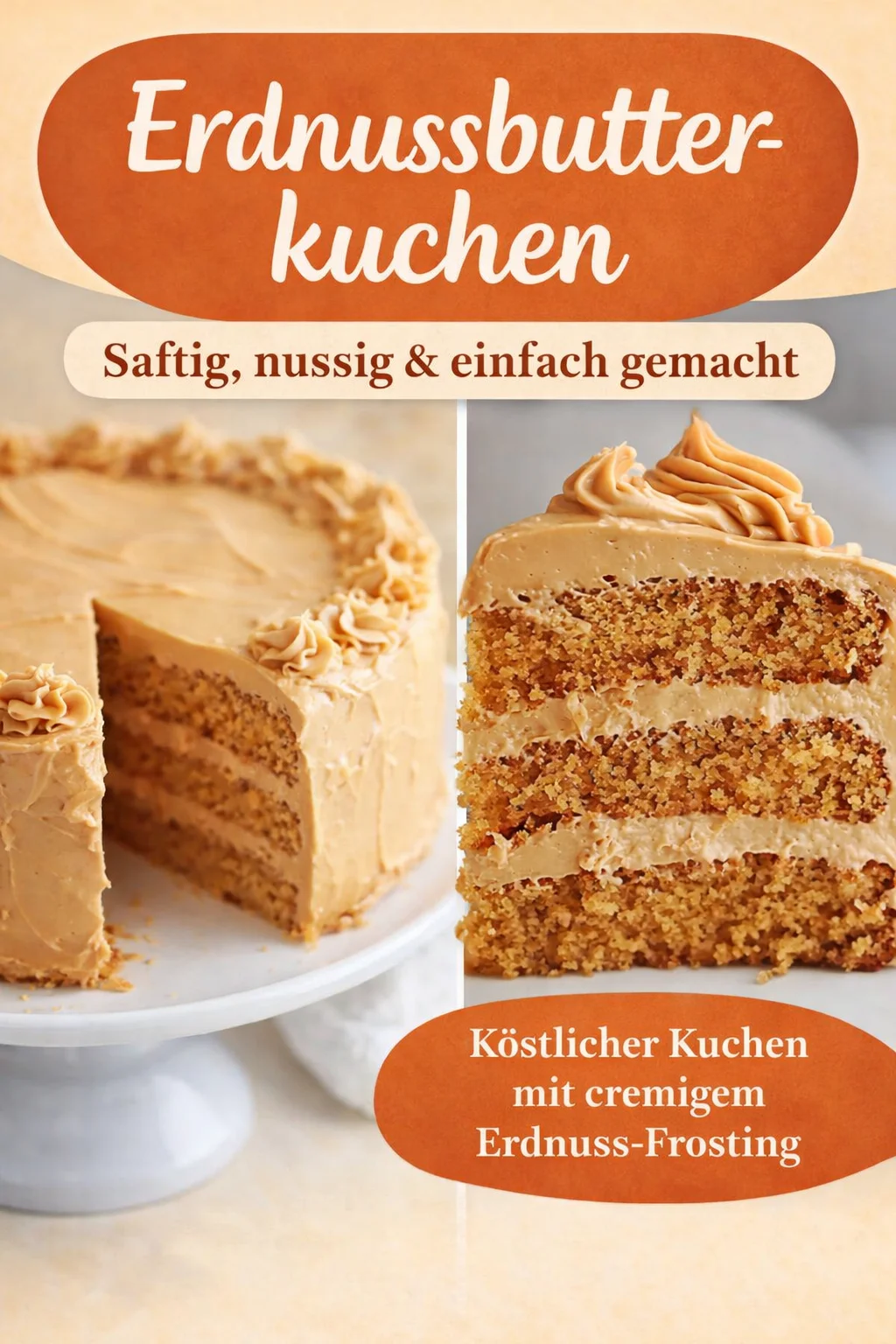 Verwöhne deinen Gaumen mit diesem unwiderstehlichen Erdnussbutterkuchen - Stell dir vor, du genießt eine wunderbare Kaffeepause mit einem Stück Erdnussbutterkuchen, der deine Geschmacksnerven verwöhnt. Dieser Kuchen ist nicht nur einfach zuzubereiten, sondern auch perfekt für jeden Anlass. Probier das Rezept jetzt aus und lass dich von diesem himmlischen Geschmack überraschen! Klicke, um mehr zu erfahren. #Erdnussbutterkuchen #Kuchenliebe #Rezeptideen