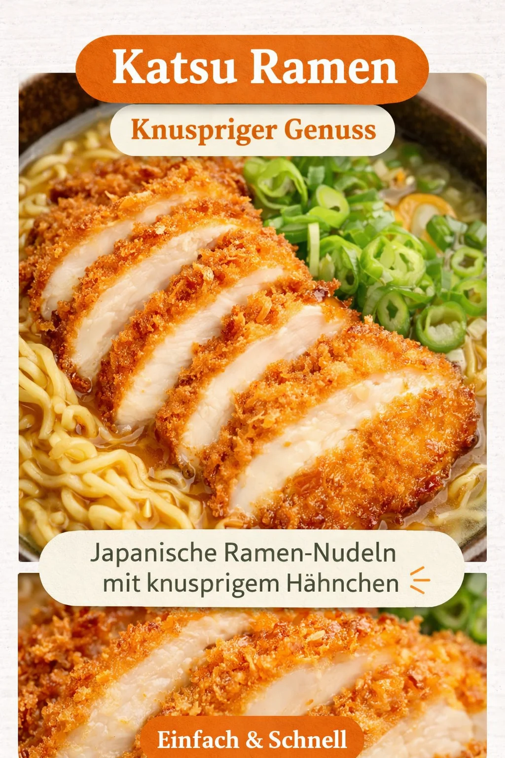 Verwöhne dich mit köstlichem Miso Ramen und knusprigem Chicken Katsu - Hast du Lust auf ein köstliches und gemütliches Gericht? Probiere jetzt unser Miso Ramen mit Chicken Katsu! Diese herzhafte Brühe, zarte Ramen-Nudeln und das knusprige Hähnchen werden dich begeistern. Perfekt für entspannte Abende! Klicke hier für das komplette Rezept und bringe asiatische Köstlichkeiten in deine Küche! #MisoRamen #ChickenKatsu #LeckereRezepte