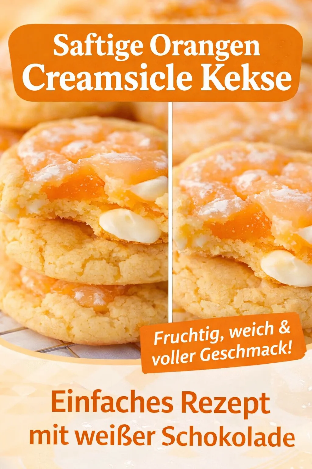 Verwöhne dich mit Orangen Keksen und weißer Schokolade - Hast du Lust auf ein süßes Highlight? Diese Orangen Kekse mit weißer Schokolade sind nicht nur einfach zuzubereiten, sie bringen auch frischen, sonnigen Geschmack in deinen Alltag! Perfekt für jeden Anlass – ob als Snack oder Dessert. Lass dich von der Kombination aus zartem Keksteig und fruchtiger Orangenmarmelade verzaubern. Probiere das Rezept jetzt aus und teile deine Kreationen! #KekseBacken #Süßspeisen #LeckereRezepte