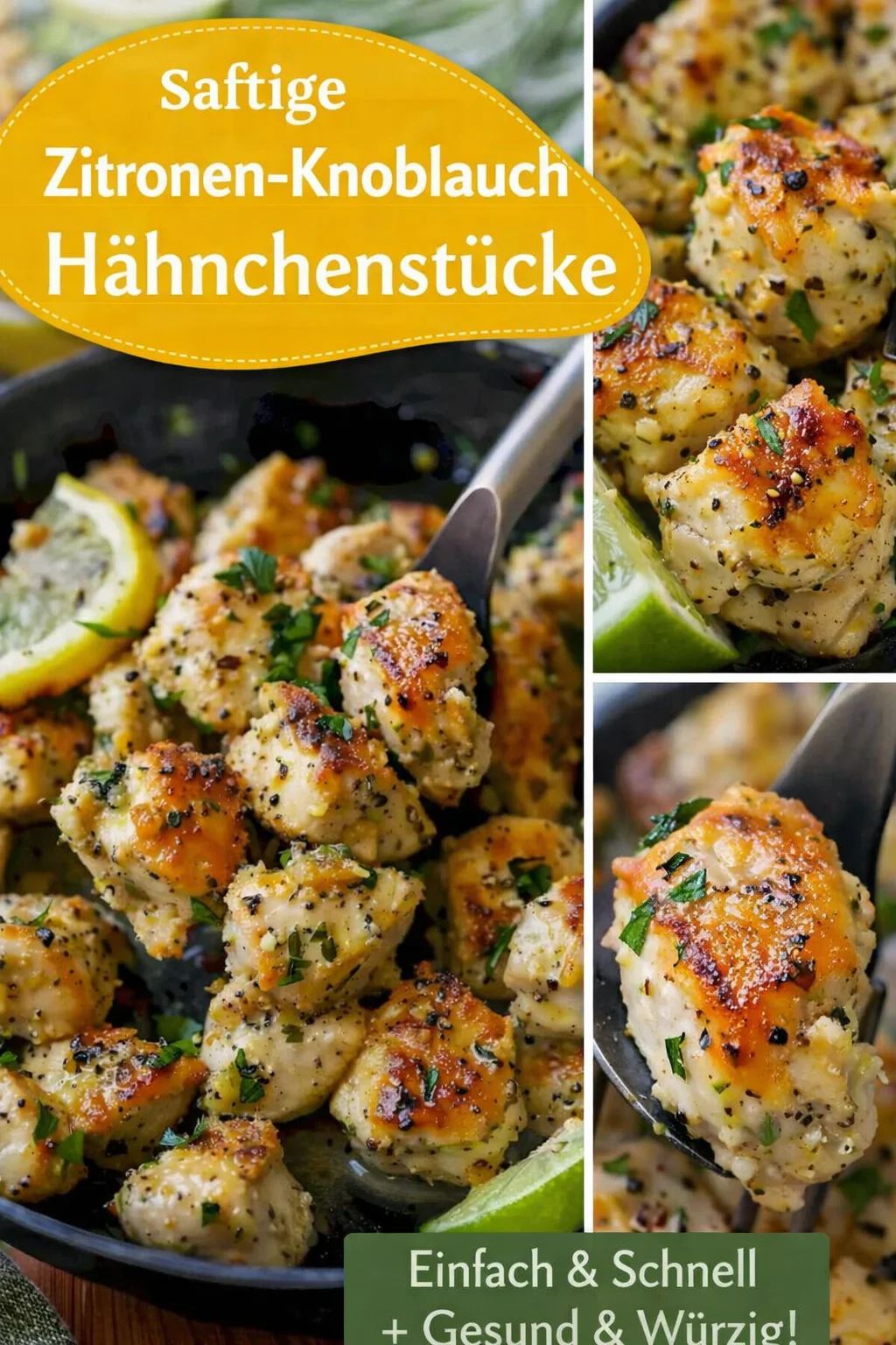 Zitronen Hähnchen: Schnelles und aromatisches Rezept für jeden Tag - Entdecke unser köstliches Zitronen Hähnchen, das in nur wenigen Minuten zubereitet ist! Zarte Hähnchenbrust, perfekt gewürzt mit frischen Kräutern und erfrischendem Zitronensaft. Ideal für ein schnelles Abendessen oder ein besonderes Mittagessen. Probiere es aus und bringe frischen Geschmack auf deinen Teller! ???? Jetzt nachkochen! #ZitronenHähnchen #SchnelleRezepte #LeckereRezepte