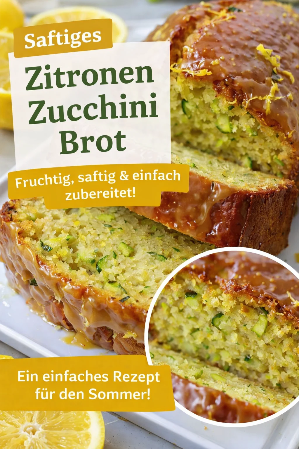 Zitronen Zucchini Brot: Frisch und Saftig für jeden Anlass - Suchst du nach einer leicht süßen Köstlichkeit? Probiere unser Zitronen Zucchini Brot! Dieses saftige Brot kombiniert die Frische der Zitrone mit der gesundheitsfördernden Zucchini – perfekt für jede Kaffeepause oder als leichte Nachspeise. Bereite es schnell zu und verwöhne deine Gäste! Lass dich inspirieren und genieße jeden Bissen. Klicke jetzt für das vollständige Rezept! #ZucchiniBrot #Zitronenrezepte #Backen