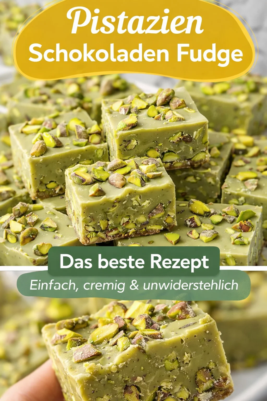 Überraschend einfaches Pistazien Fudge: Cremig und nussig genießen! - Entdecke das perfekte Rezept für Pistazien Fudge! Ein Traum aus weißer Schokolade und gehackten Pistazien, der schnell und unkompliziert zubereitet ist. Ideal für alle Naschkatzen und als Geschenk! Probiere es jetzt aus und beeindrucken deine Freunde und Familie! #PistazienFudge #Süßspeisen #einfachesRezept