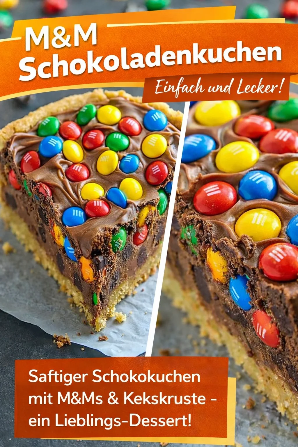Bunter M&M's Kuchen für gute Laune: Einfach und köstlich! - Hast du Lust auf eine süße Gaumenfreude, die nicht nur toll aussieht, sondern auch fantastisch schmeckt? Unser M&M's Kuchen ist die perfekte Wahl! Mit bunten M&M's und Schokoladenstückchen zauberst du im Handumdrehen ein fröhliches Highlight für jeden Anlass. Probiere es aus und bringe Farbe in deine Backkünste! Lass uns wissen, wie dein Kuchen geworden ist! #MMsKuchen #Backen #LeckeresRezept