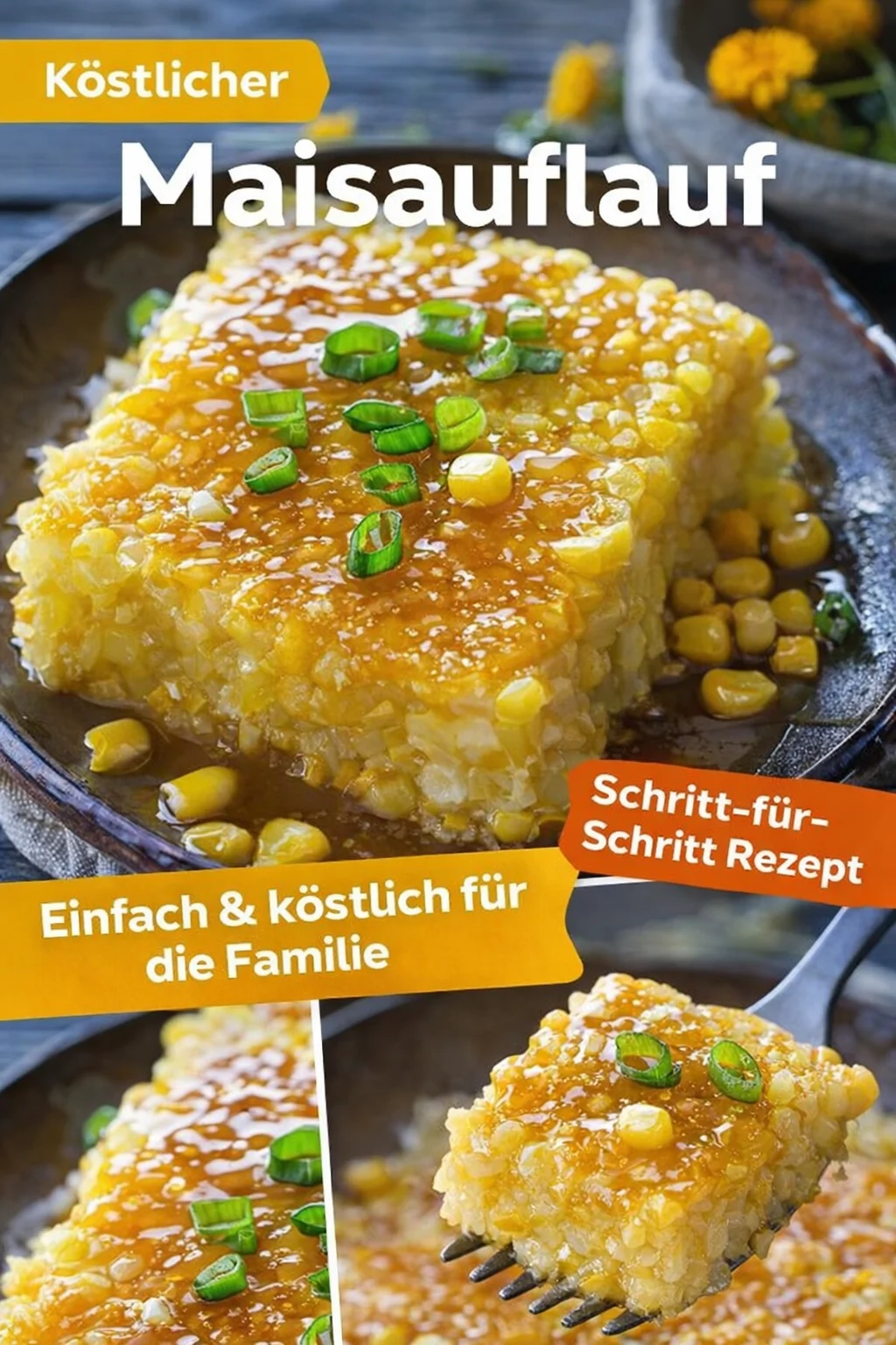Cremiger Maispudding mit erfrischender Honig-Limette Glasur - Entdecke das Rezept für einen unwiderstehlichen Maispudding! Cremig, süß und mit einer frischen Honig-Limette Glasur veredelt – perfekt für jeden Anlass! Egal ob als Dessert oder als Beilage, dieser Pudding wird begeistern. Probiere es gleich aus! Folge mir für mehr leckere Rezepte! #Maispudding #DessertRezepte #Kochen
