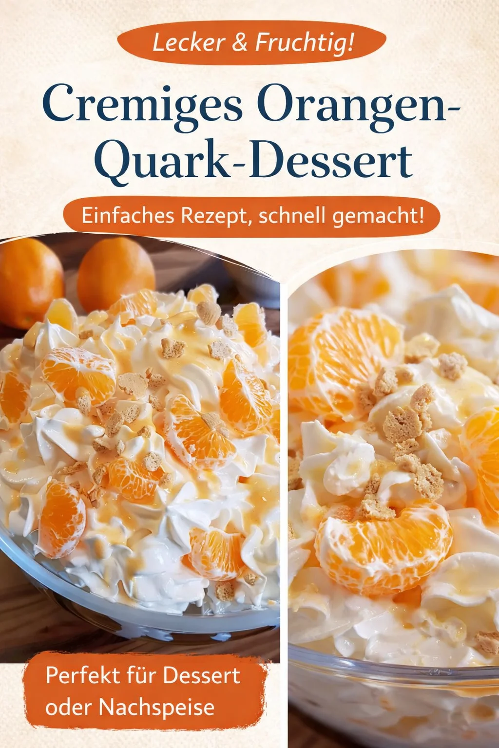 Der cremigste Orangensalat für unvergessliche Sommermomente! - Genieße den cremigsten Orangensalat, der Erinnerungen an deine Kindheit weckt! Mit saftigen Mandarinen, fluffigem Vanillepudding und einem Hauch von Kokos ist dieser Salat der perfekte Sommerhit! Ideal für Grillpartys oder als erfrischender Snack. Probiere unser Rezept und verwandle deine warmen Tage in einen Festschmaus! Teile deine Kreationen mit uns! #Orangensalat #Sommerrezepte #LeckereRezepte