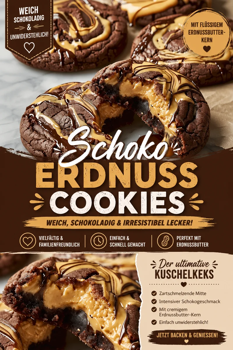 Die unwiderstehlichen Dulce de Leche Schokoladen-Cheesecake-Cookies - Entdecke das perfekte Rezept für Dulce de Leche Chocolate Cheesecake Cookies! Diese himmlischen Kekse verbinden Schokolade und die Köstlichkeit von Dulce de Leche zu einem unvergesslichen Geschmackserlebnis. Perfekt für jede Gelegenheit oder einfach zum Genießen. Probier sie selbst aus und teile deine Kreationen! #DulcedeLeche #SchokoladenKekse #BackenMitLiebe