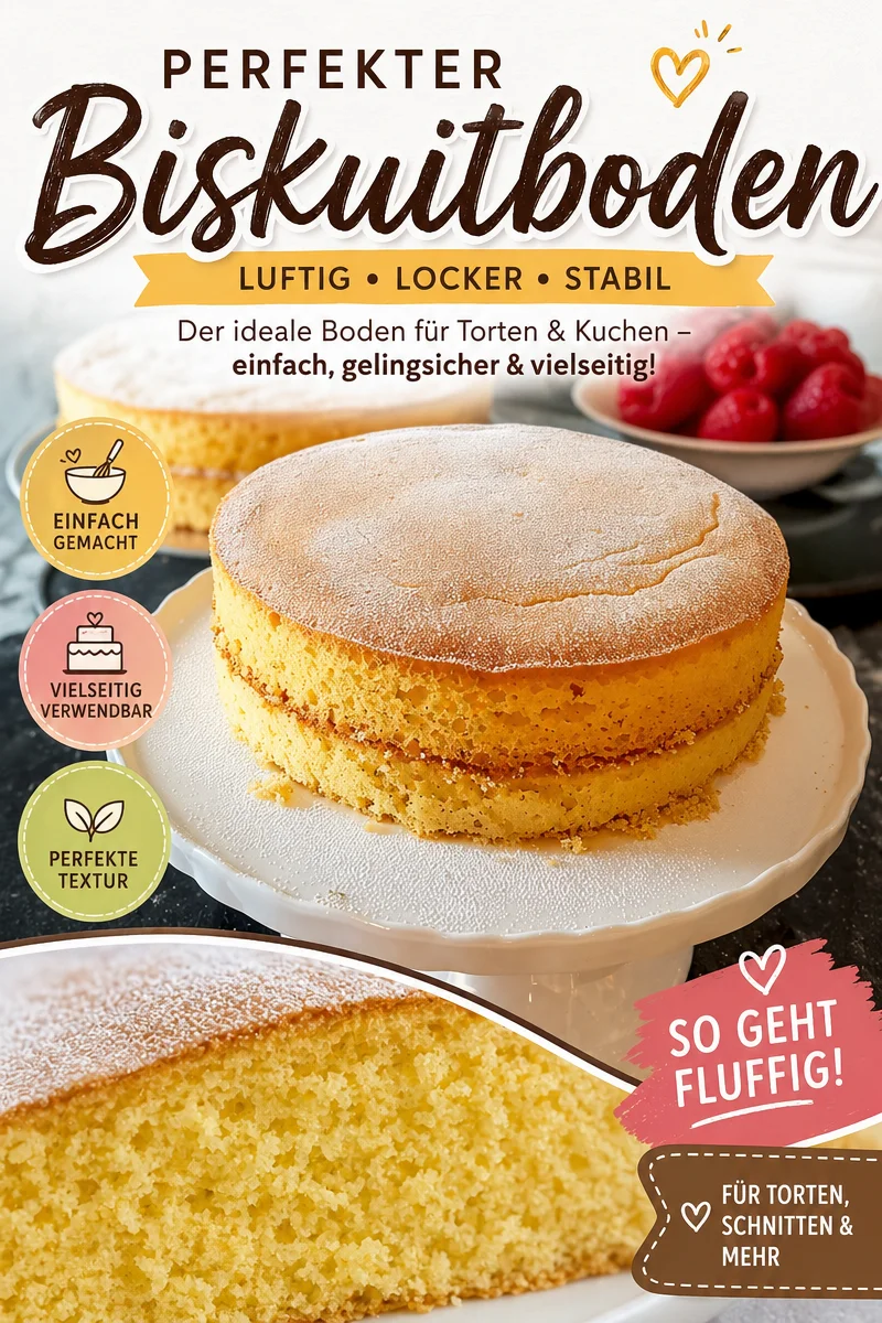 Einfacher Biskuit: Das perfekte Grundrezept für deinen Kuchen - Hast du Lust auf etwas Süßes? Überrasche deine Familie mit einem einfachen und leckeren Biskuitboden! Mit nur wenigen Zutaten und einfachen Schritten zauberst du das ideale Grundrezept für Torten und Desserts. Probiere es jetzt aus und verwandele deinen Kuchen in ein wahres Meisterwerk! Lass dich inspirieren und teile deine Kreationen mit uns! #Biskuit #Backen #Kuchenliebe