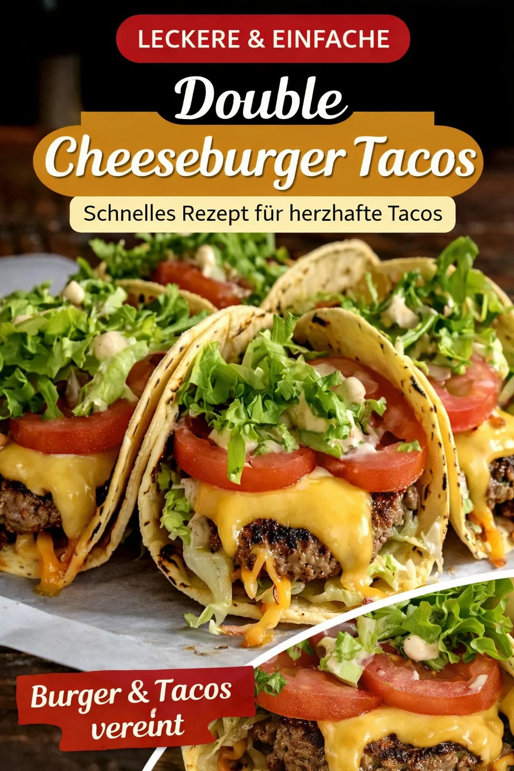 Entdecke die Smashburger Tacos – Ein Genuss der besonderen Art! - Hast du Lust auf etwas Einzigartiges? Die Smashburger Tacos vereinen den Geschmack deines Lieblings-Cheeseburgers mit dem Flair von Tacos. Einfach zubereitet und unwiderstehlich lecker! Perfekt für ein schnelles Abendessen oder eine Party. Probiere dieses tolle Rezept aus und beeindrucke deine Gäste! Jetzt nachkochen und genießen! #SmashburgerTacos #LeckereRezepte #Kochinspirationen