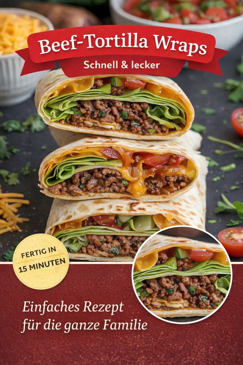 Genießen Sie Ihren hausgemachten Wrap – knusprig und lecker in Minuten! - Haben Sie Lust auf einen knusprigen und herzhaften Wrap, der Ihr Herz höher schlagen lässt? Mit nur wenigen Zutaten und einfachen Schritten zaubern Sie dieses köstliche Rezept im Handumdrehen. Ideal für ein schnelles Abendessen oder einen Snack. Lassen Sie sich die Knusprigkeit nicht entgehen – probieren Sie es jetzt aus! #WrapRezept #Hausgemacht #Küche