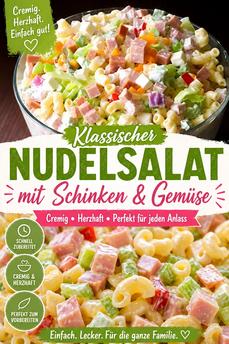 Geschichteter Nudelsalat: Der ideale Begleiter für sonnige Tage - Entdecke das ultimative Rezept für einen Geschichteten Nudelsalat, der nicht nur lecker, sondern auch ein echter Blickfang ist! Perfekt für Partys oder als herzhafte Beilage. Egal ob zum Grillen oder Picknicken – dieser Salat ist immer ein Hit. Probiere es aus und teile dein Ergebnis! #Nudelsalat #Sommerrezepte #Partyfood