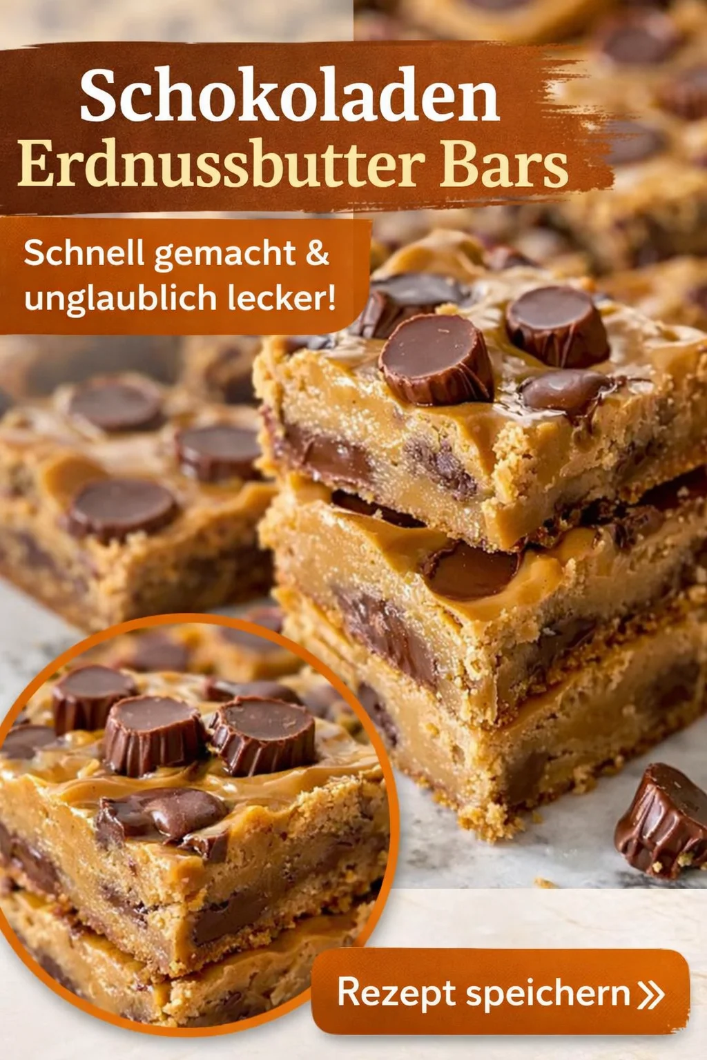 Himmlische Erdnussbutter Riegel: Einfaches Rezept für süßes Vergnügen - Lust auf einen süßen Snack, der glücklich macht? Entdecke mein unwiderstehliches Rezept für Erdnussbutter Riegel! Diese Riegel sind nicht nur einfach zuzubereiten, sondern auch wunderbar gooey und perfekt für jede Gelegenheit. Probiere sie aus und überzeuge dich selbst von diesem himmlischen Genuss! Teile dieses Rezept mit deinen Freunden und genieße die süßen Momente! #Erdnussbutter #Dessert #Backen