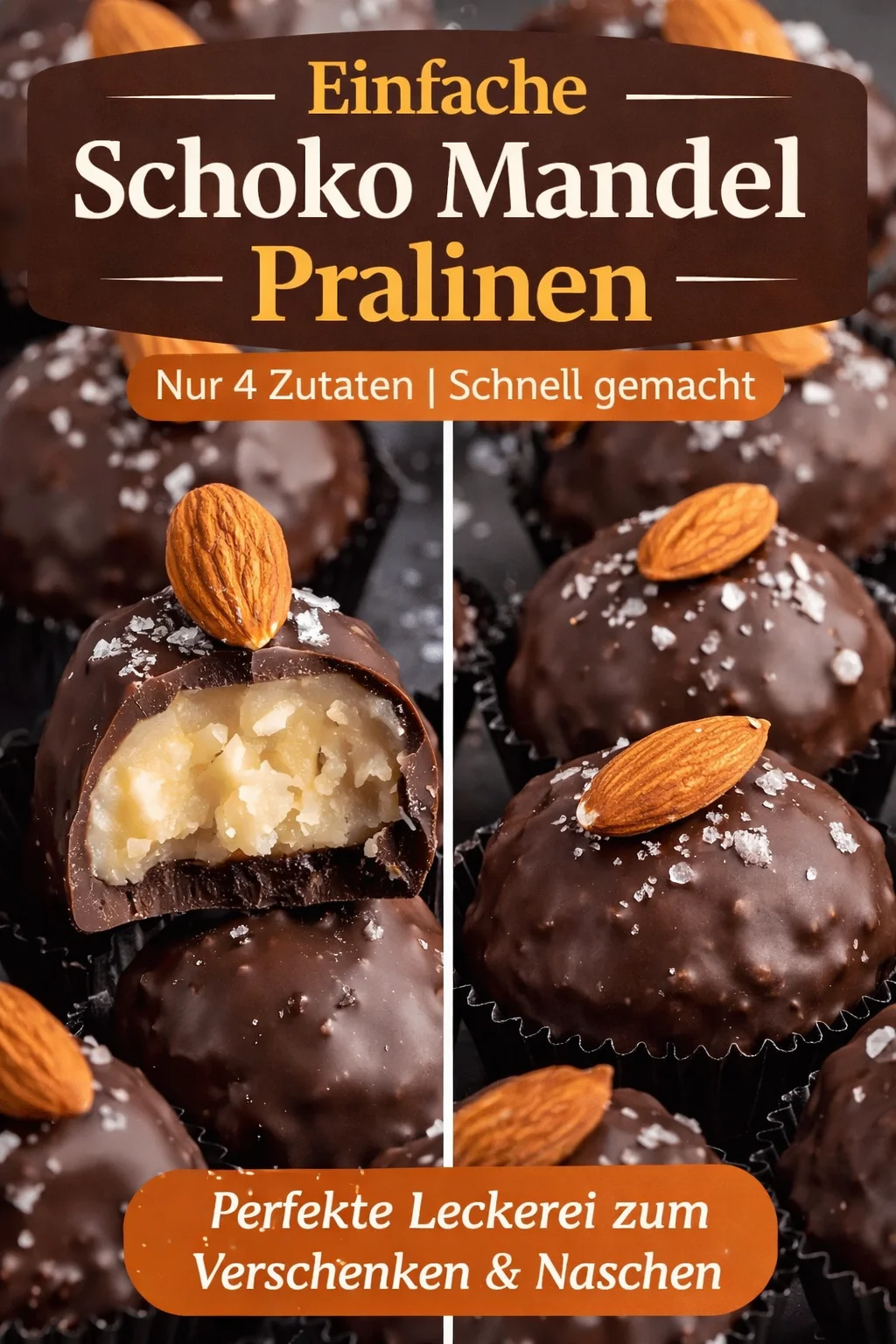 Himmlische Mandel Kokos Schokotrüffel – Leckeres Rezept für Naschkatzen - Entdecke das ultimative Rezept für Mandel Kokos Schokotrüffel! Diese zartbitteren Leckerbissen kombinieren cremige Kokosnuss und knackige Mandeln - perfekt als süßer Snack oder zum Teilen. Probiere es aus und überrasche deine Freunde und Familie! Jetzt nachmachen und das geschmackliche Erlebnis genießen! #Schokotrüffel #Kokosnuss #Naschen