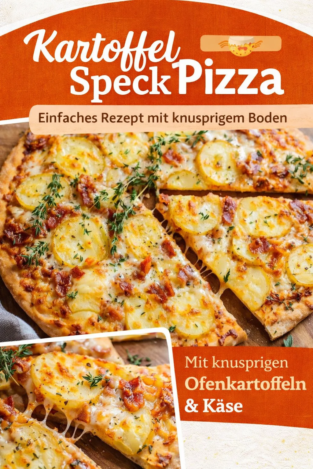 Kartoffelpizza: Der perfekte Genuss für besondere Abende - Lust auf eine köstliche Kartoffelpizza? Dieser Hausgenuss vereint knusprigen Teig, zarte Kartoffelscheiben und würzigen Pancetta! Ideal für gemütliche Abende mit Freunden oder Familie. Lass dir diese außergewöhnliche Pizza nicht entgehen und probiere das Rezept jetzt aus! #Kartoffelpizza #LeckereRezepte #KochenMitFreunden